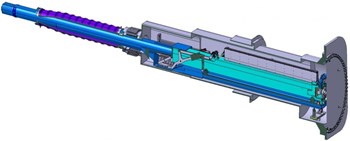 Each in-vessel viewing system will retract inside of a cartridge hosted inside a vacuum vessel port extension. (Photo of preliminary design.) © Fusion for Energy (Click to view larger version...)