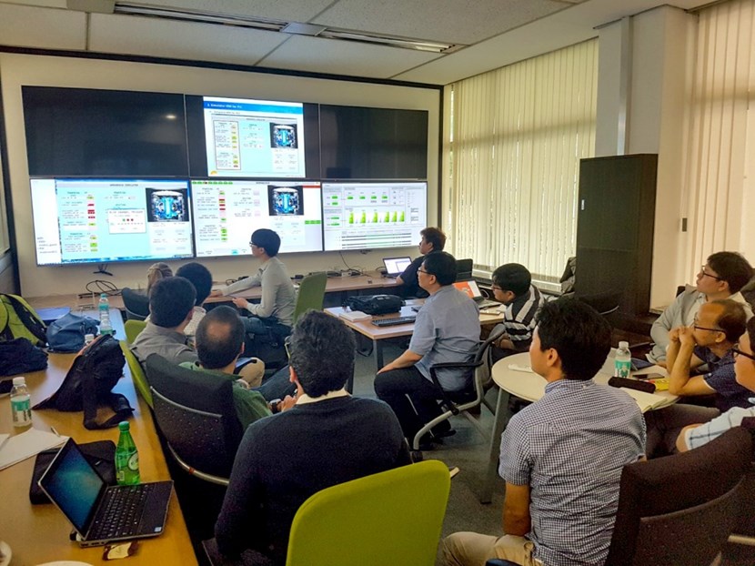 The final validation of the central interlock operation screens and functionality was performed in Seoul by the ITER team and the Korean supplier. (Click to view larger version...)