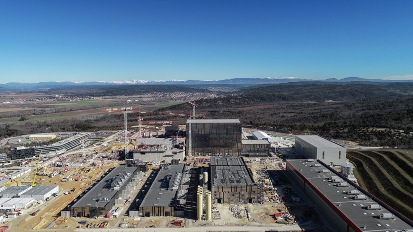 The ITER site, filmed by drone in early February. Seventy-four percent of building construction on the platform has been completed. Photo: ITER Organization/EJF Riche (Click to view larger version...)