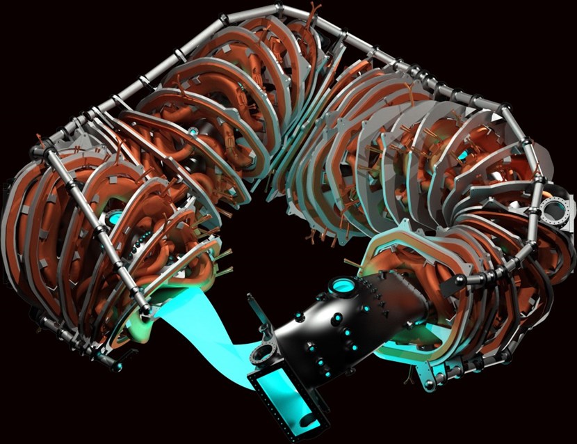 Progress achieved in 3D computer modelling has largely contributed to reviving the stellarator option (here, the Helically Symmetric eXperiment (HSX) operated by the College of Engineering at the University of Wisconsin in Madison). (Click to view larger version...)