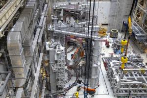 Vidéo générée par ordinateur montrant les séquences d'assemblage des composants de la machine ITER.